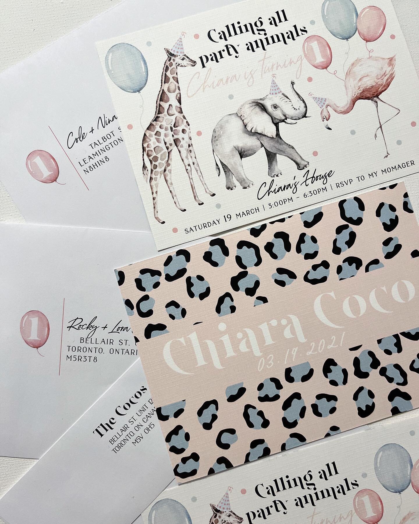 Happy 1st birthday to Miss Chiara! Who said custom invites were just for weddings? I love creating special pieces for all of life&rsquo;s big events! 
&bull;
&bull;
&bull;
#elleandem #elleandemdesign #yqg